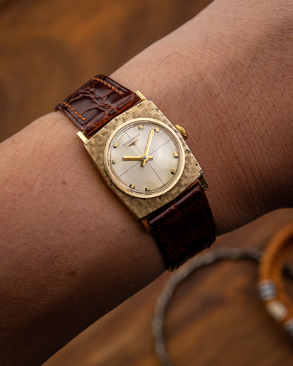 Longines Hexagonal "Mosaic" Crosshair dial Gold Ref. 6015 (Cal. 370)