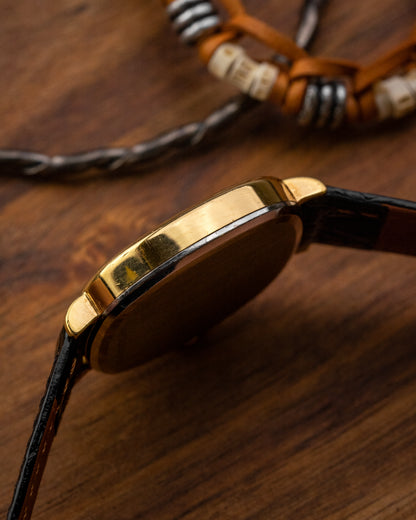 Longines Square "Cushion" Black Roman dial Gold Ref. 4158 (Cal. 847.4)