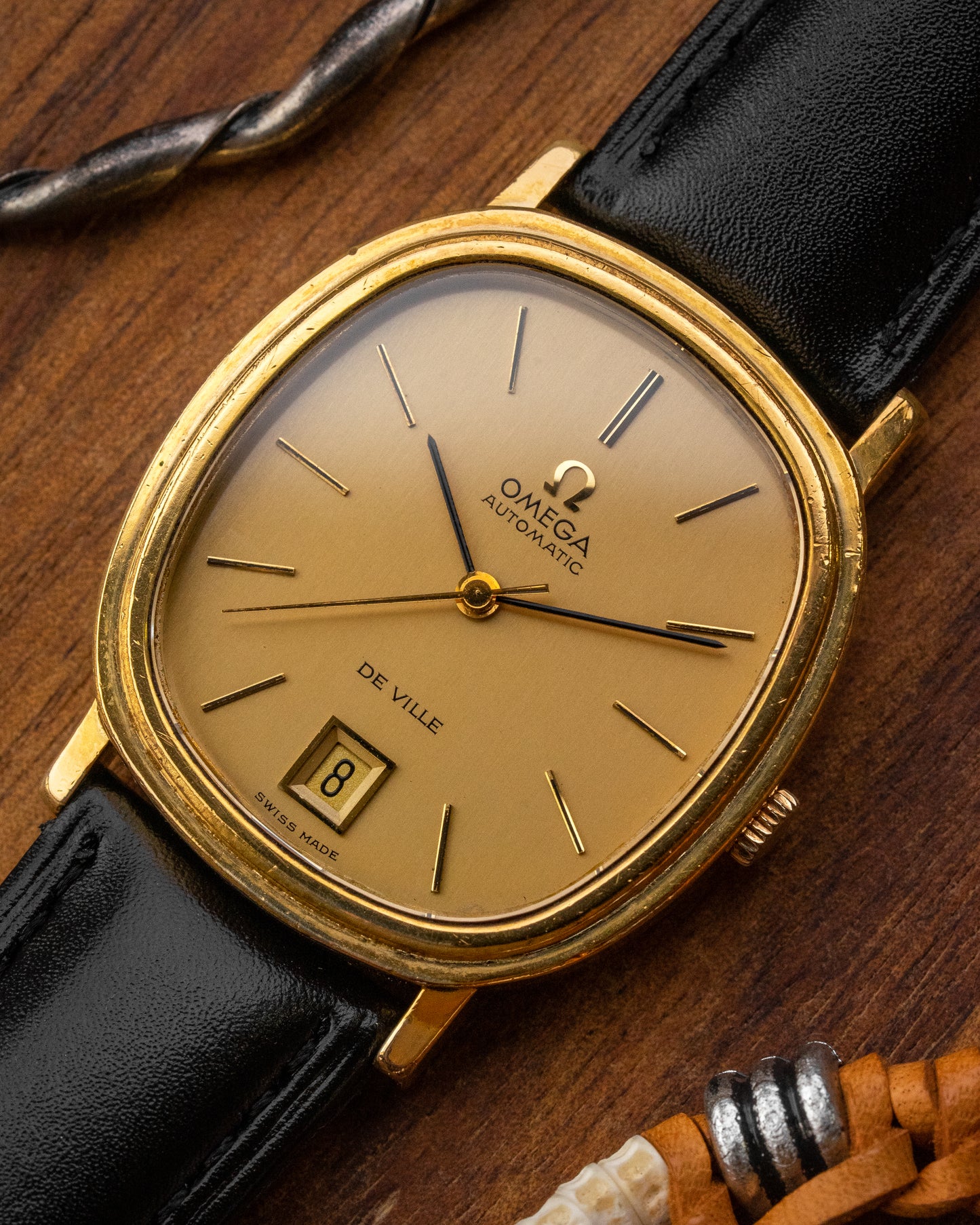 Omega De Ville “Ellipse” Automatic Date Gold Ref. 162.0063 (Cal. 1012)