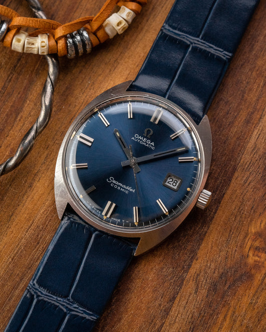 Omega Seamaster Cosmic Automatic Date Blue dial Ref. 166.026 (Cal. 565)