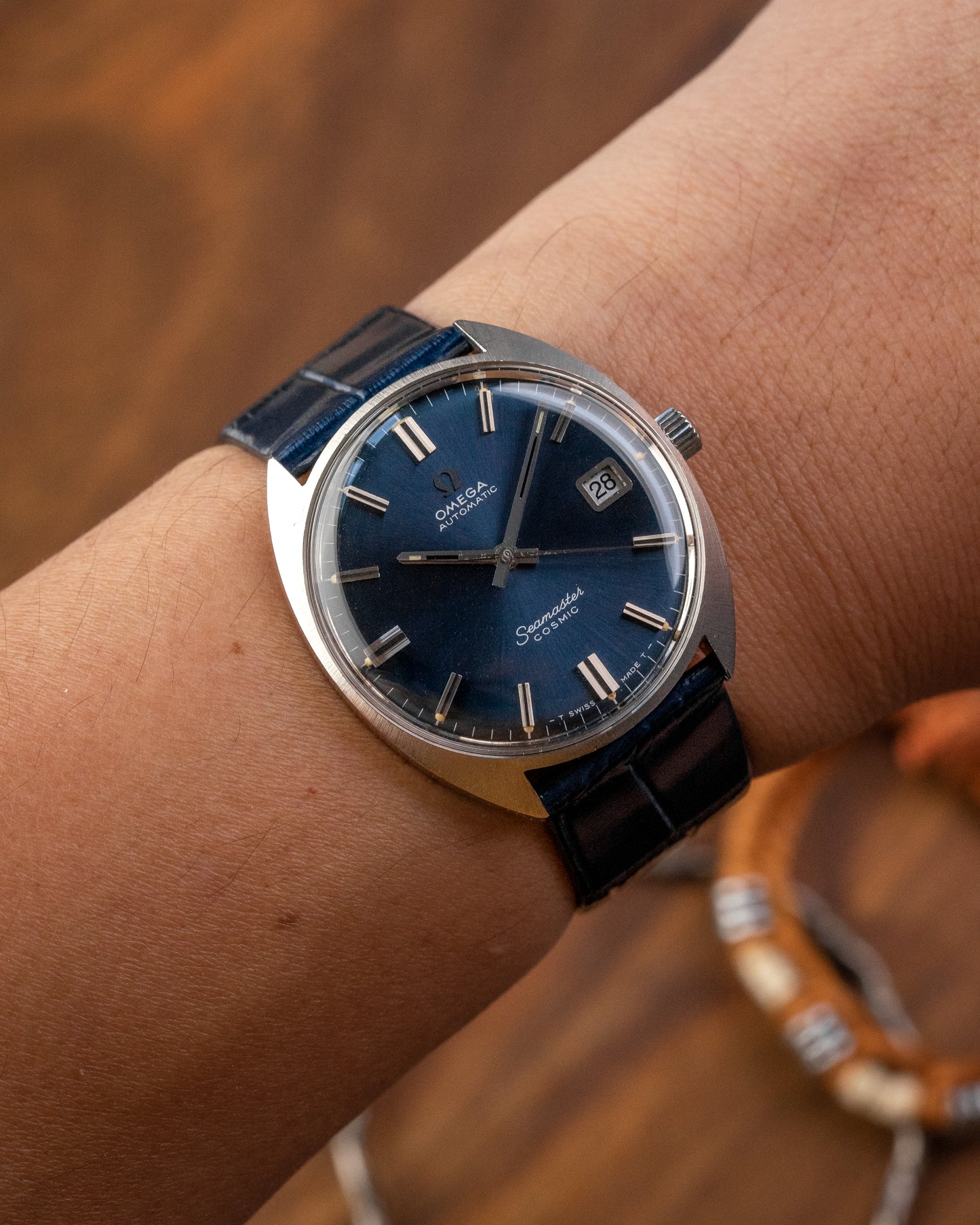 Omega Seamaster Cosmic Automatic Date Blue dial Ref. 166.026 (Cal. 565)