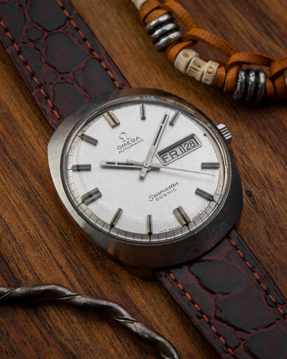 Omega Seamaster Cosmic "Helmet" Day-Date Sparkle dial Ref. 166.035 (Cal. 752)