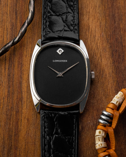 Longines Ellipse "Diamond Pip" Black dial Ref. 1093 (Cal. L847.4)