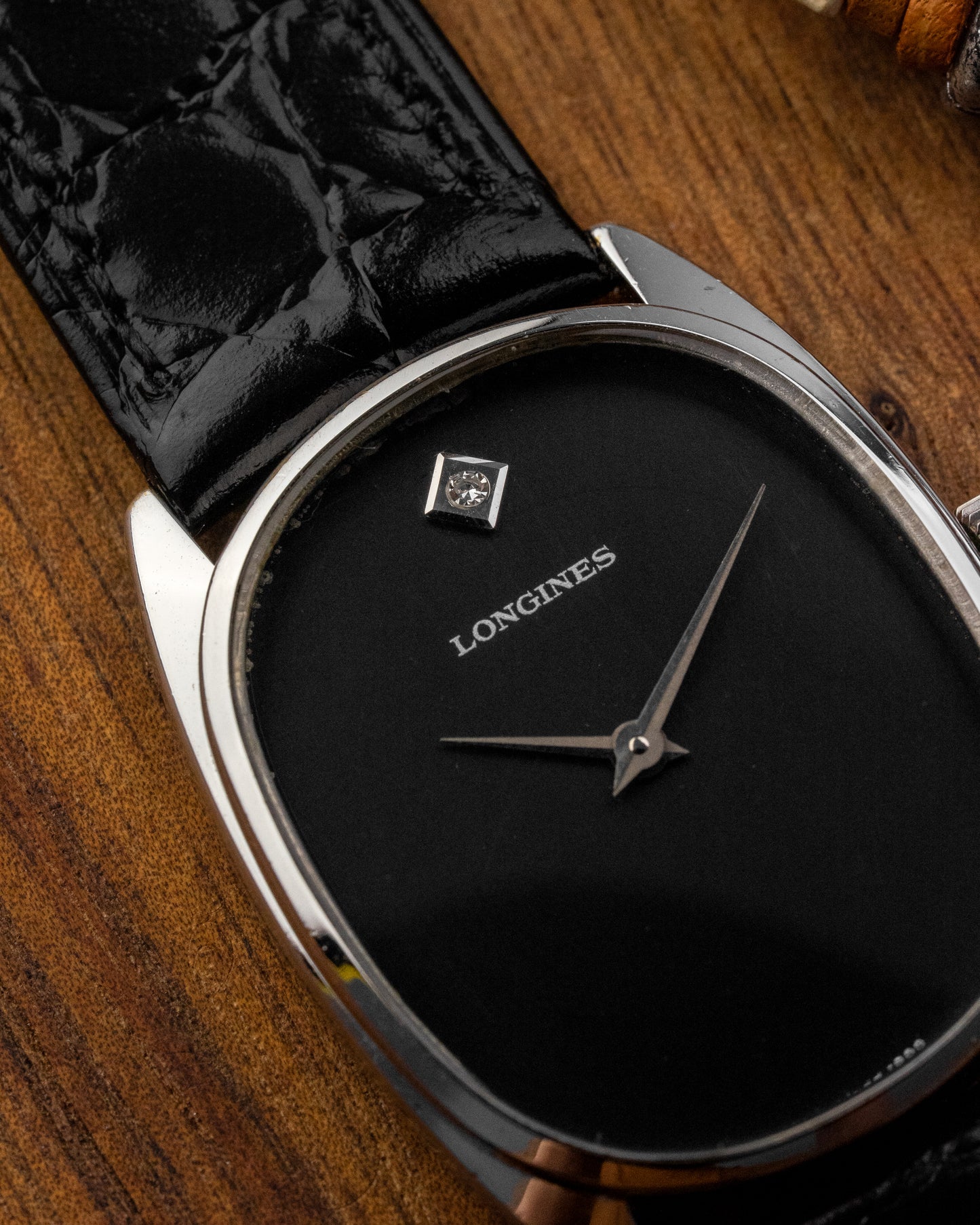 Longines Ellipse "Diamond Pip" Black dial Ref. 1093 (Cal. L847.4)