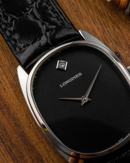 Longines Ellipse "Diamond Pip" Black dial Ref. 1093 (Cal. L847.4)