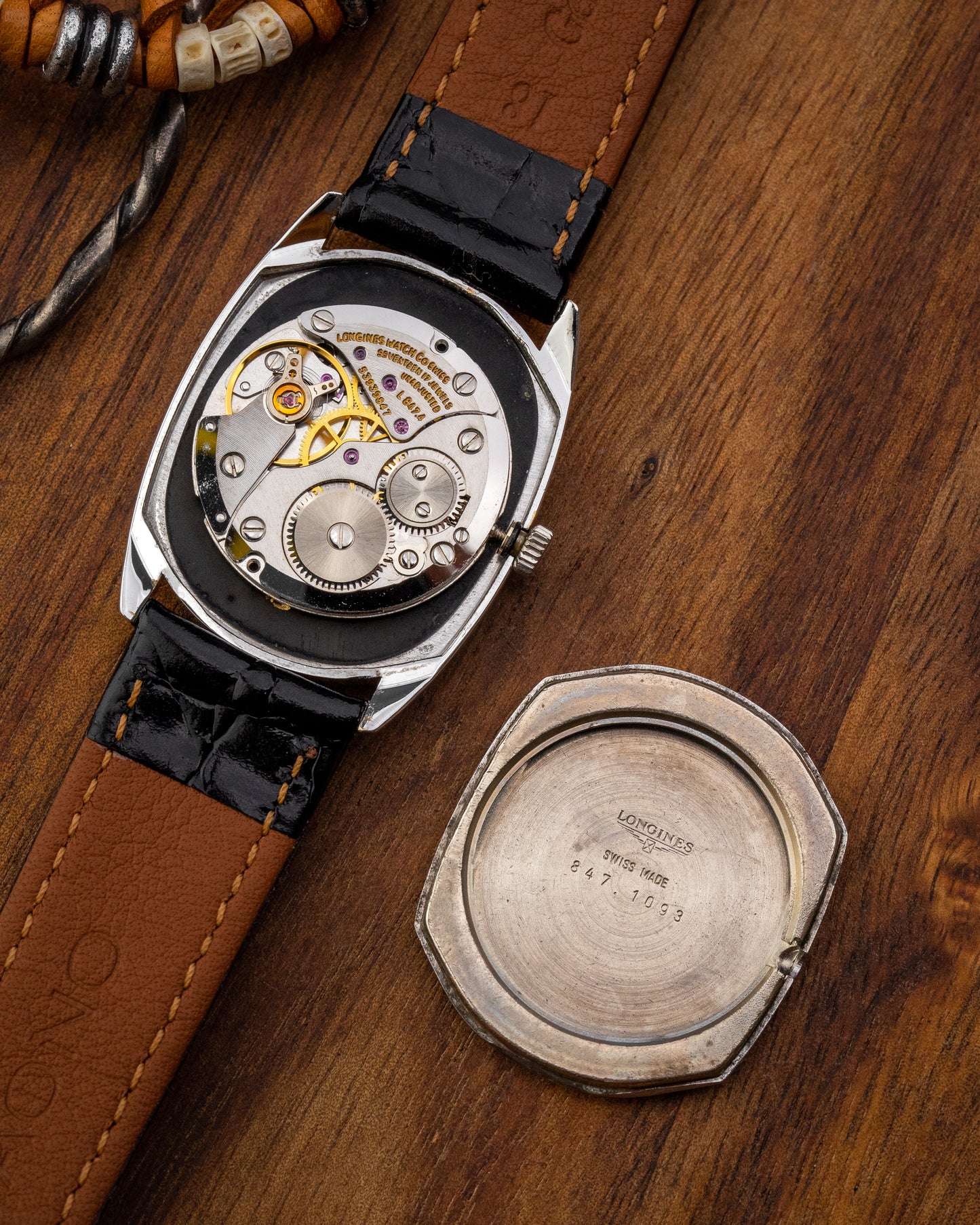 Longines Ellipse "Diamond Pip" Black dial Ref. 1093 (Cal. L847.4)