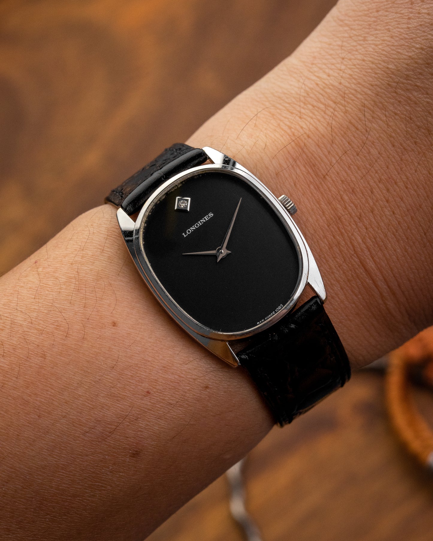 Longines Ellipse "Diamond Pip" Black dial Ref. 1093 (Cal. L847.4)