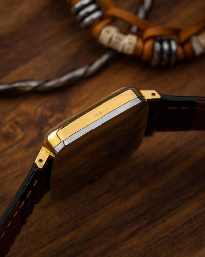 Omega Geneve "Square TV" Roman dial Gold Ref. 511.415 (Cal. 625)