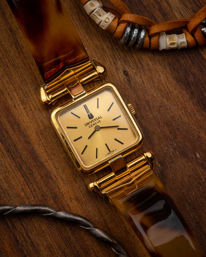 Universal Geneve Square “Convertible Cow Horn Lugs” Gold Ref. 511627 (Cal. 11)