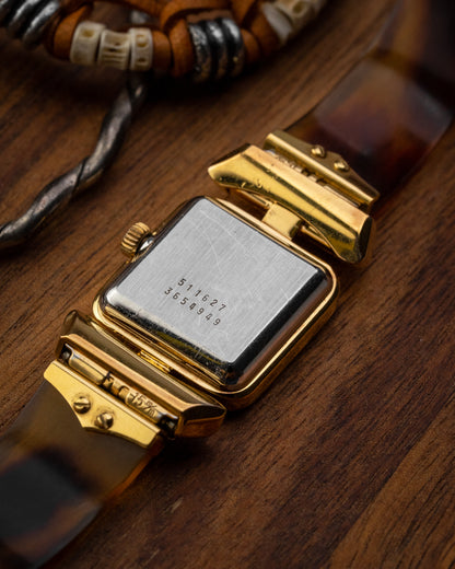 Universal Geneve Square “Convertible Cow Horn Lugs” Gold Ref. 511627 (Cal. 11)