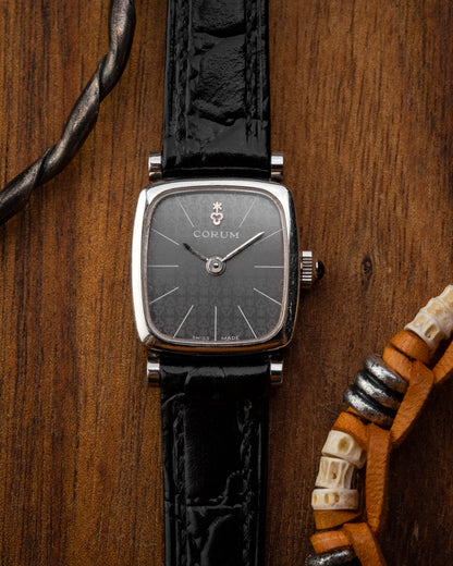 Corum Rectangular Cushion Grey Monogram dial Ladies Ref. 15321