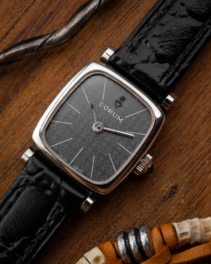 Corum Rectangular Cushion Grey Monogram dial Ladies Ref. 15321