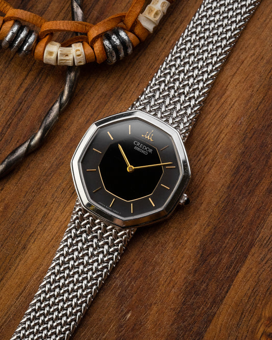 Credor Seiko Octagonal "Onyx" Ref. 8420-5660