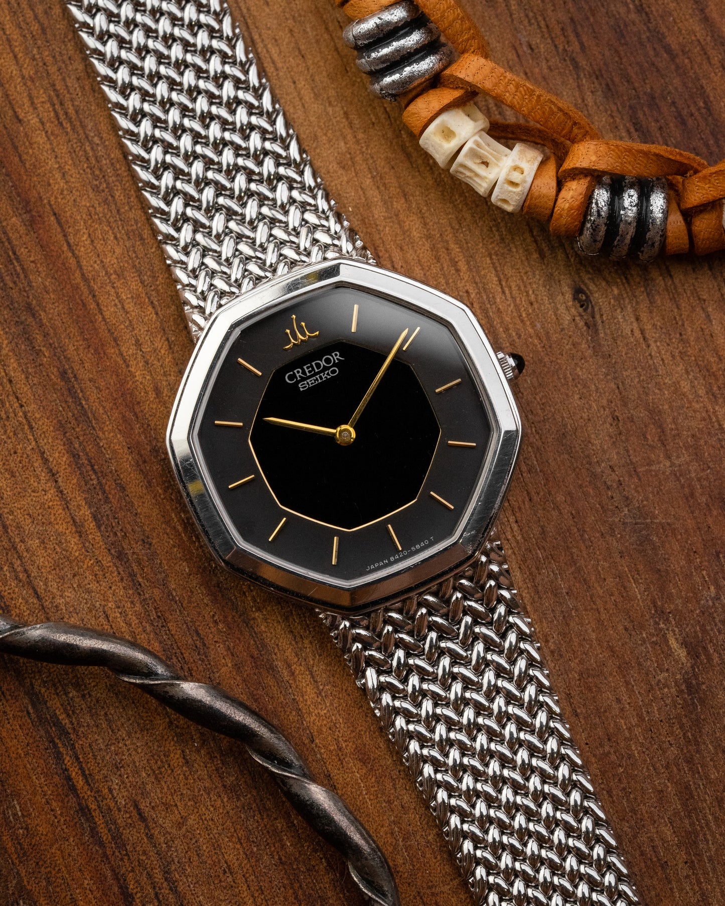 Credor Seiko Octagonal "Onyx" Ref. 8420-5660