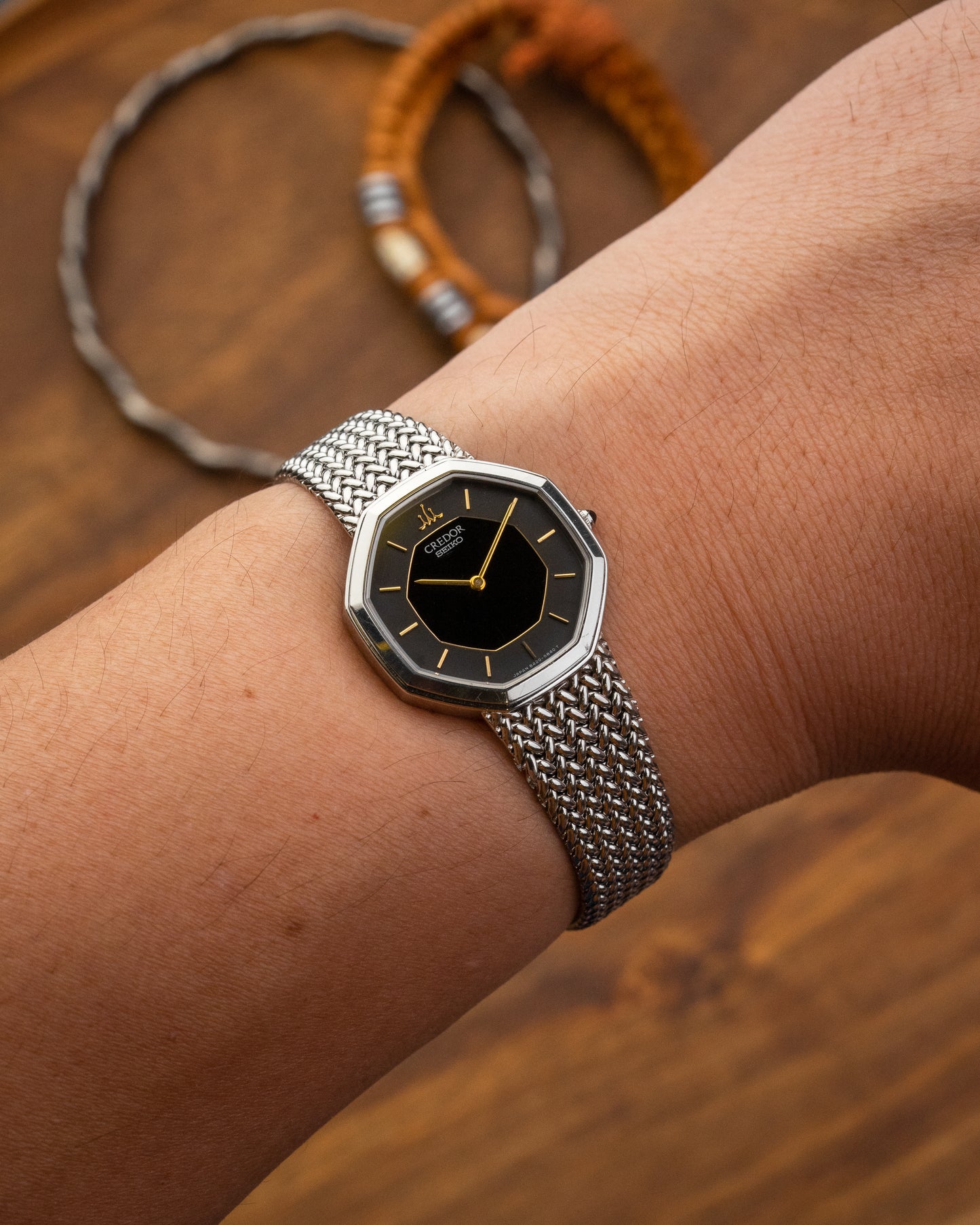 Credor Seiko Octagonal "Onyx" Ref. 8420-5660