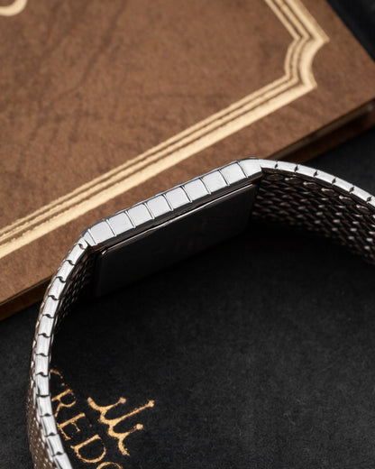 Credor Seiko Rectangular Black dial Ref. 2F70-5340 (Full Set)