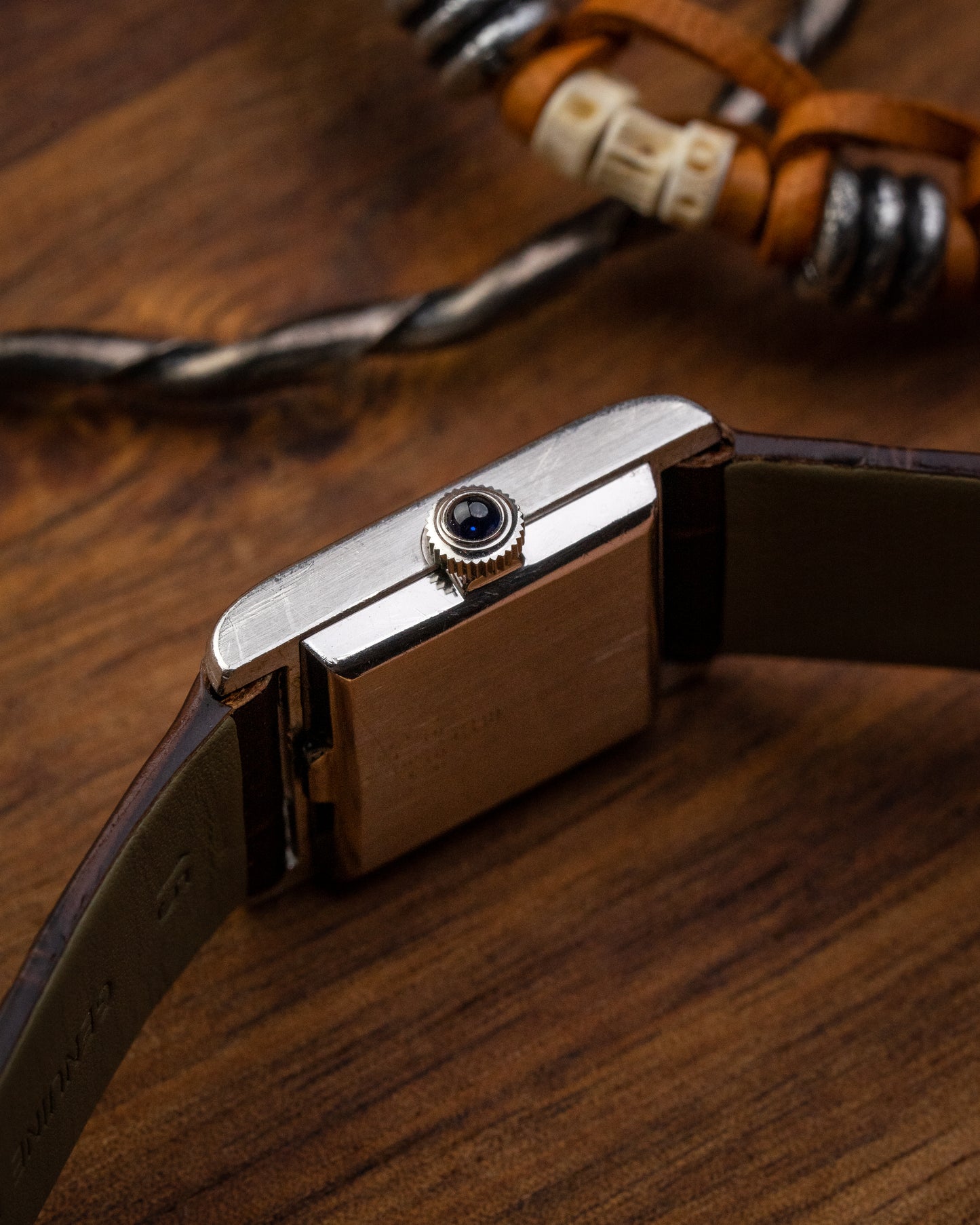 Corum "Tank" Brown Gradient Roman dial Ladies Ref. 15158 (Cal. ETA 2412)