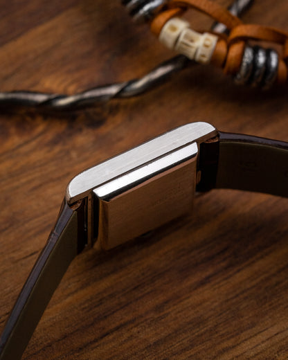 Corum "Tank" Brown Gradient Roman dial Ladies Ref. 15158 (Cal. ETA 2412)