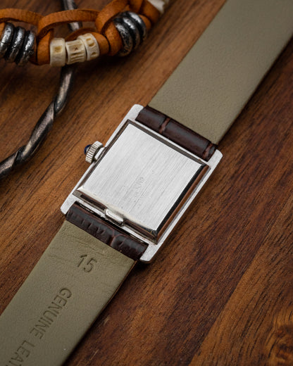 Corum "Tank" Brown Gradient Roman dial Ladies Ref. 15158 (Cal. ETA 2412)