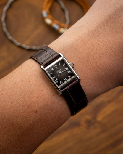 Corum "Tank" Brown Gradient Roman dial Ladies Ref. 15158 (Cal. ETA 2412)