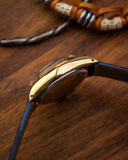 Tudor Princess Oysterdate "Lavender" dial Gold Ladies Ref. 7616/1 (Cal. ETA 2651)