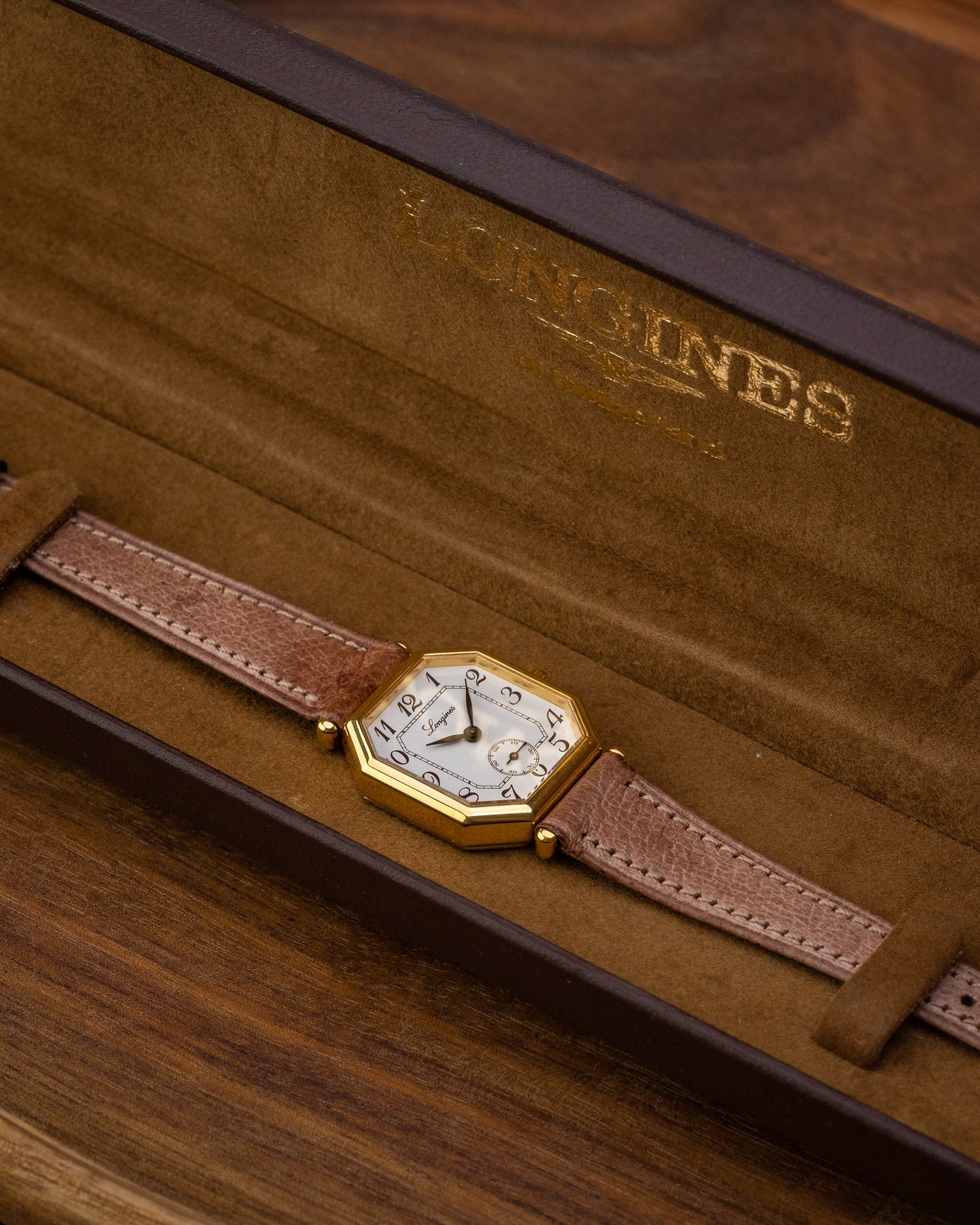 Longines "Mini Octagonal" Breguet Numeral Gold Ref. 3208 (Cal. 520)