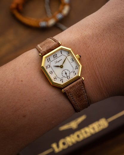Longines "Mini Octagonal" Breguet Numeral Gold Ref. 3208 (Cal. 520)