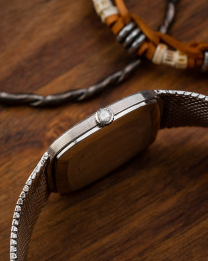 Longines Ellipse "Diamond Pip" Black dial Integrated Bracelet Ref. 4178 (Cal. L847.4)