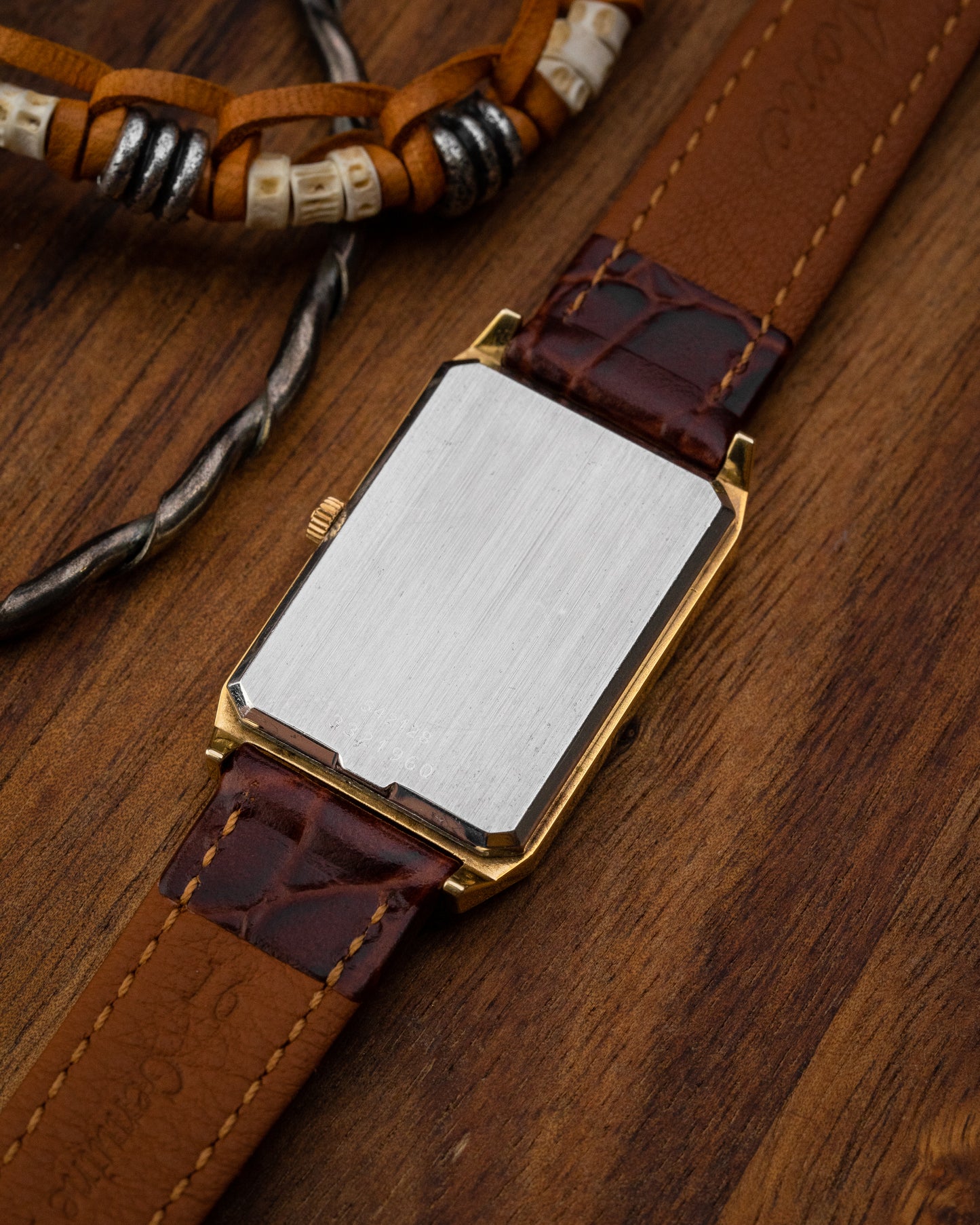 Universal Geneve Rectangular Bronze Sunburst dial Gold Ref. 542128 (Cal. 42)