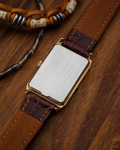 Universal Geneve Rectangular Bronze Sunburst dial Gold Ref. 542128 (Cal. 42)