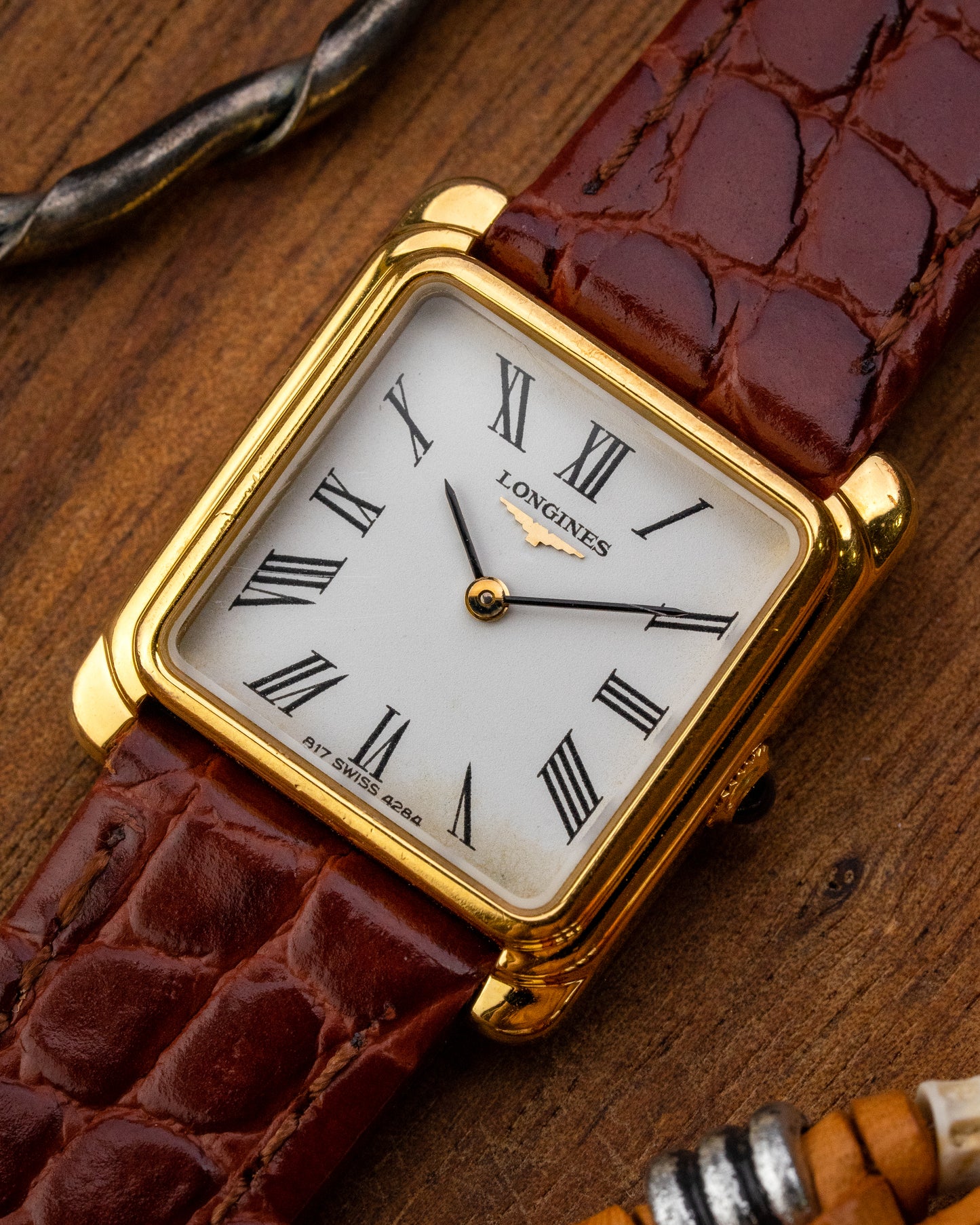 Longines Square "Gondolo" Roman dial Ref. 4284 (Cal. 817.4)