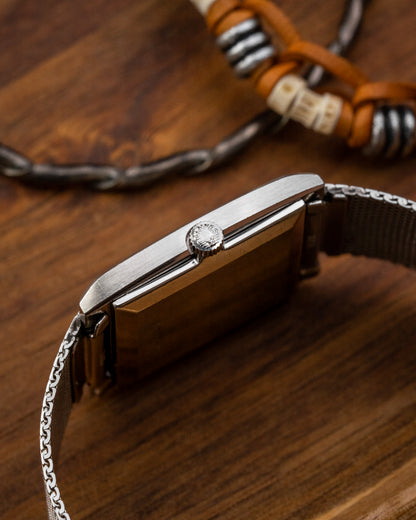 Longines Flagship "Square TV" Blue Racetrack dial Ref. 8416-1 (Cal. 428)