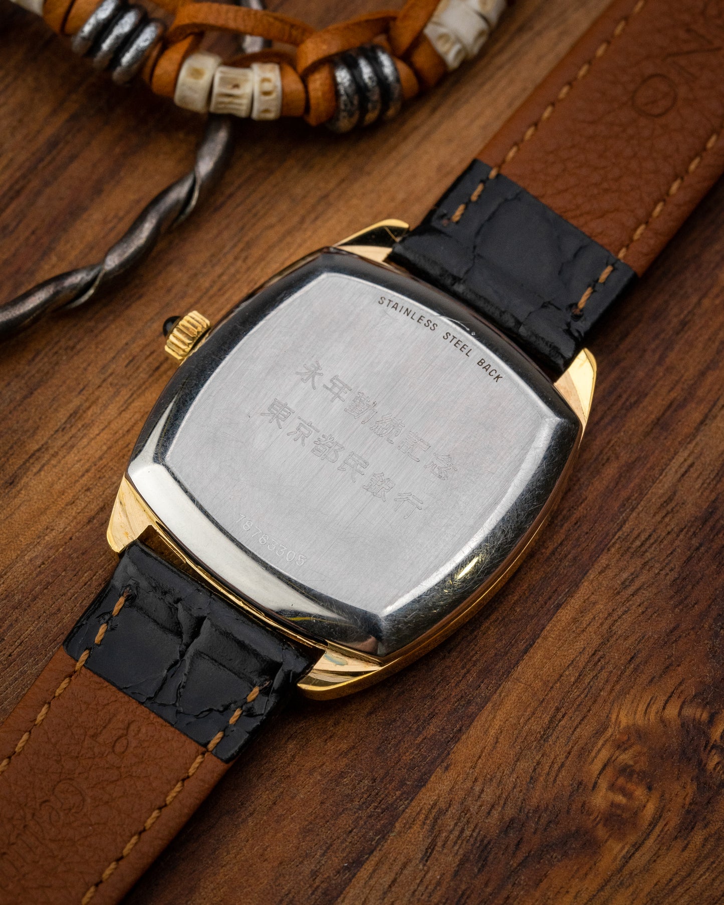 Longines Tonneau Automatic "Frosty" dial Gold Ref. 3617 (Cal. L645.1)