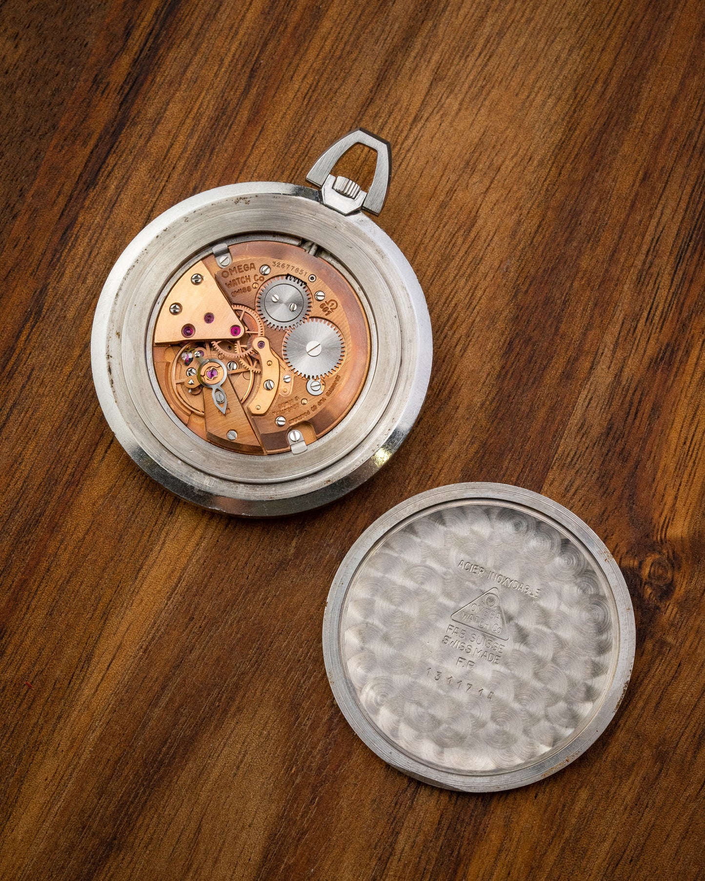 Omega De Ville Stainless Steel Pocket Watch Ref. 1311714 (Cal. 601)