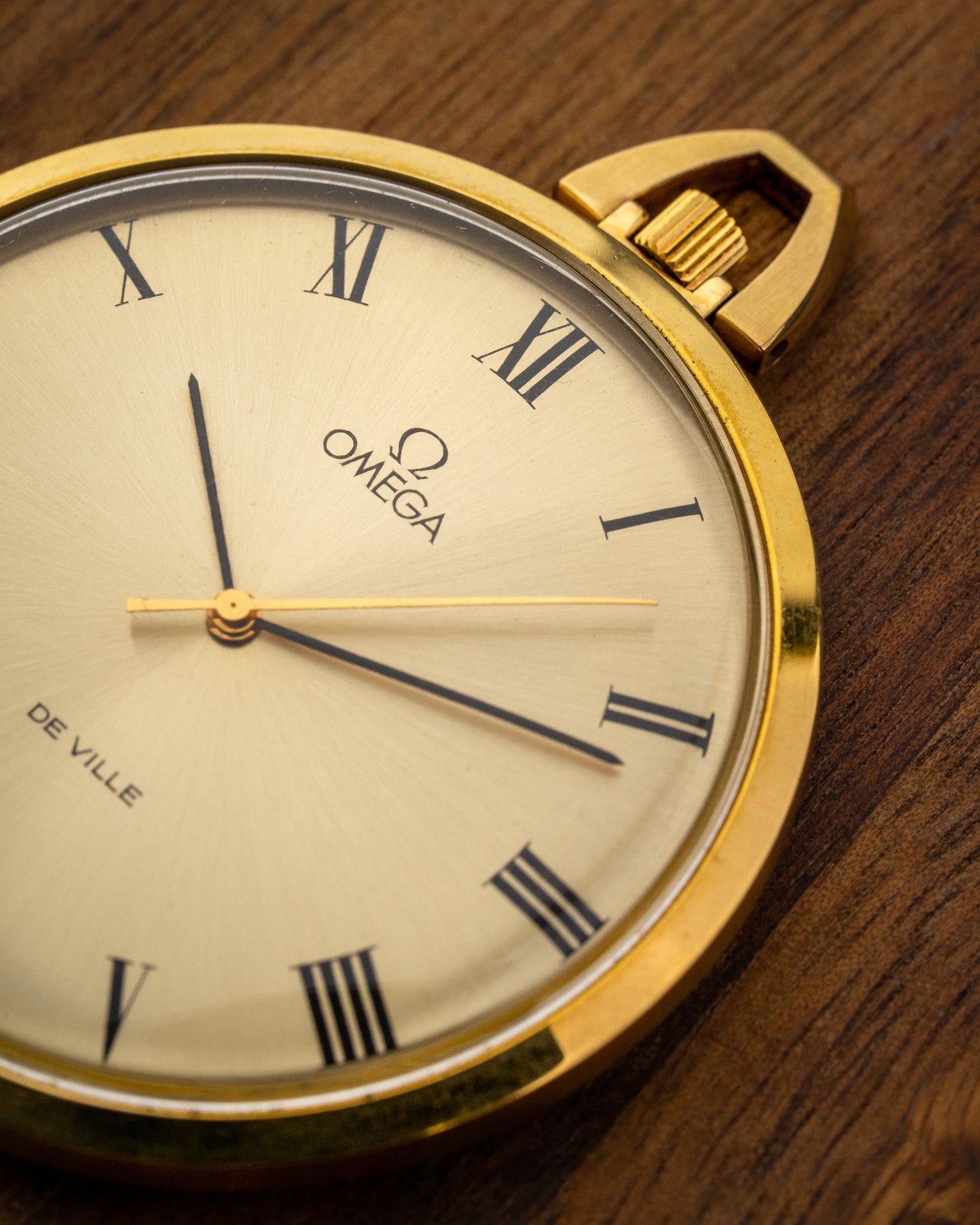 Omega De Ville Roman dial Gold Pocket Watch Ref. 133-1746 (Cal. 1035)