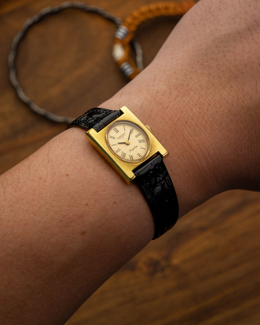 Longines Flagship "Tank Normale" Oval Roman dial Gold Ref. 4000-1 (Cal. 410)