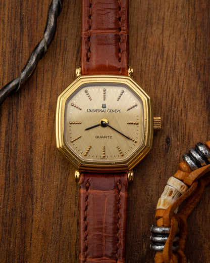 Universal Geneve Octagonal Quartz dial Gold Ladies Ref. 543735
