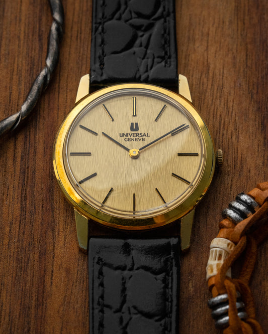 Universal Geneve Birch dial Gold Ref. 542136 (Cal. 1-42)