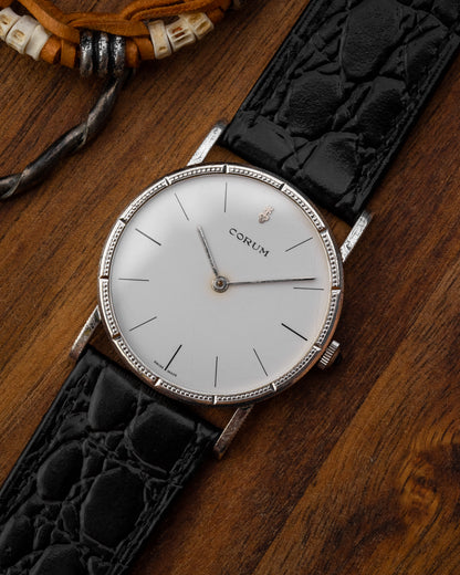 Corum "Coin Edge Bezel" 0.925 Solid Silver Ref. 57255-1 (Cal. 7001)