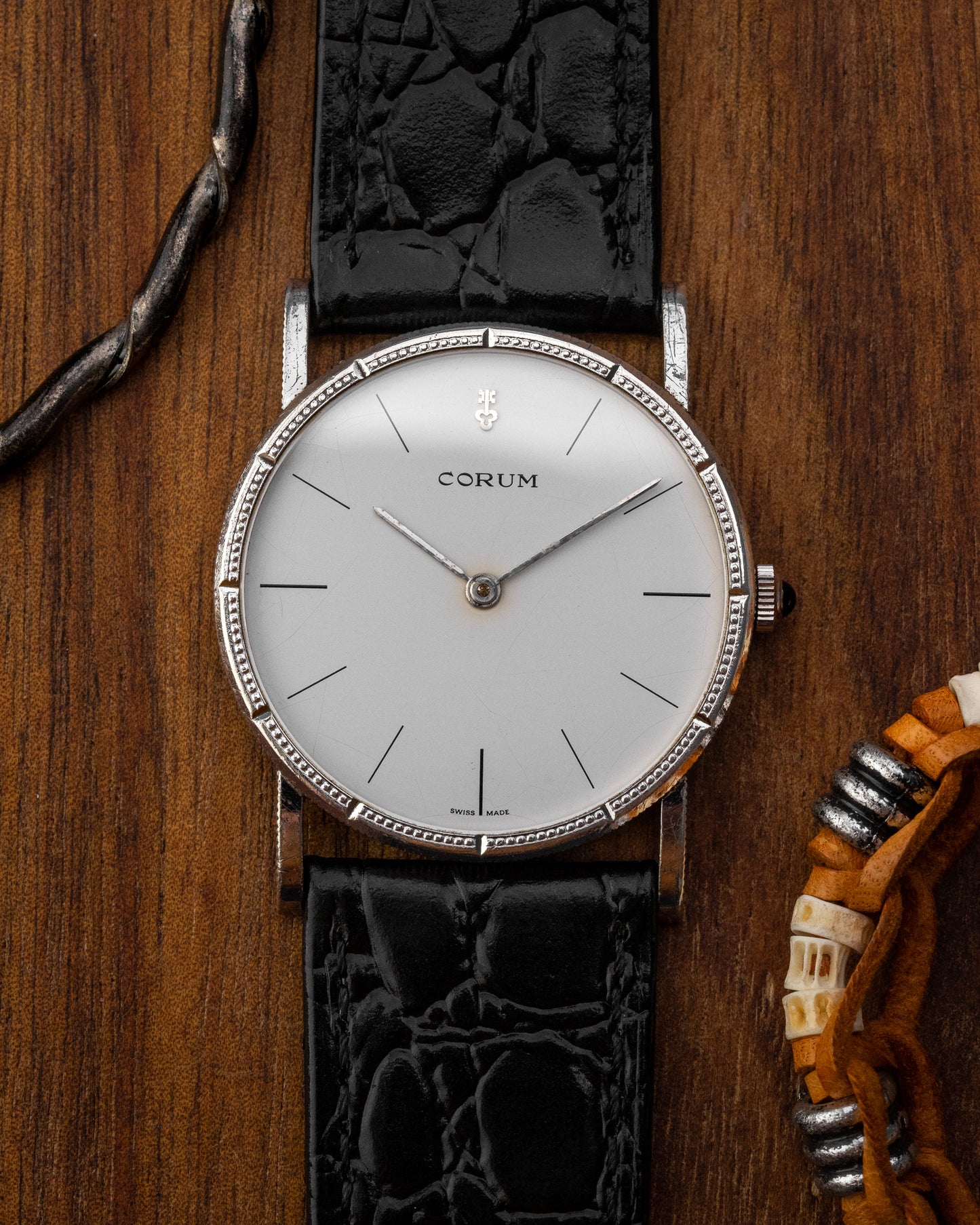 Corum "Coin Edge Bezel" 0.925 Solid Silver Ref. 57255-1 (Cal. 7001)