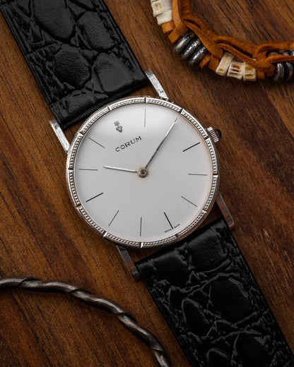 Corum "Coin Edge Bezel" 0.925 Solid Silver Ref. 57255-1 (Cal. 7001)
