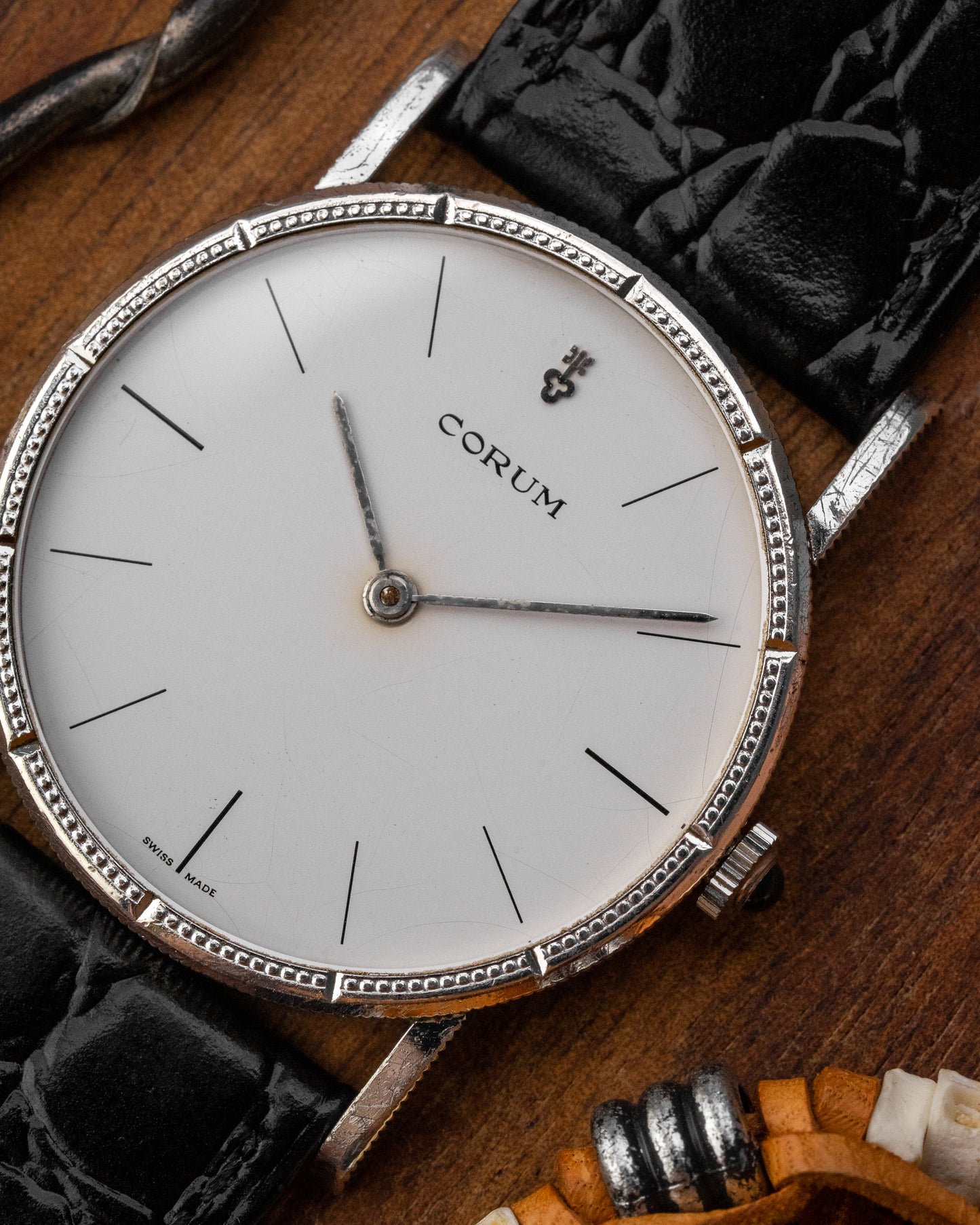 Corum "Coin Edge Bezel" 0.925 Solid Silver Ref. 57255-1 (Cal. 7001)