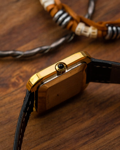 Longines "Square TV" Black Roman dial Ref. 5086 (Cal. 5602)