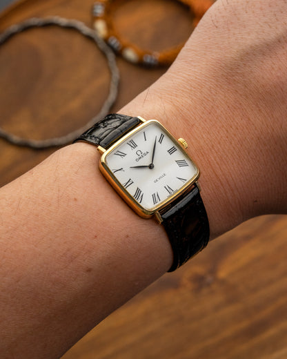 Omega De Ville "Square TV" White Roman dial Gold Ref. 511.415 (Cal. 625)