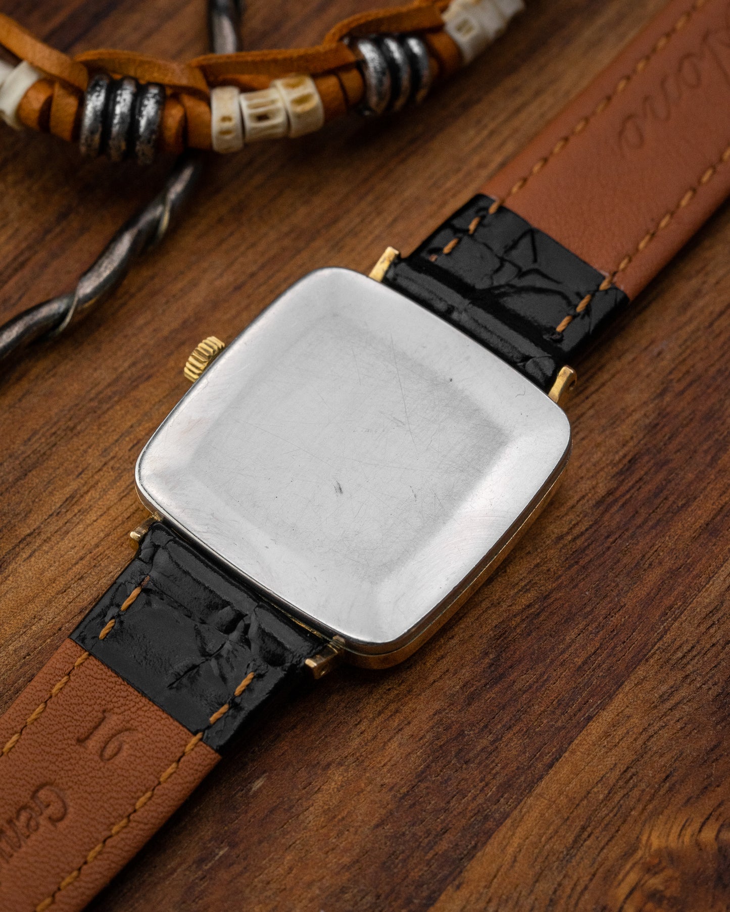 Omega De Ville "Square TV" White Roman dial Gold Ref. 511.415 (Cal. 625)