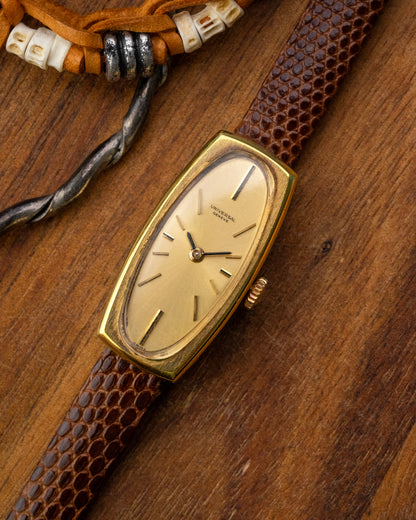 Universal Geneve Rectangular Oval dial Gold Ref. 510610 (Cal. 10)