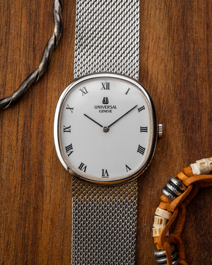 Universal Geneve "Ellipse" White Roman dial Ref. 842135 (Cal. 1-42)