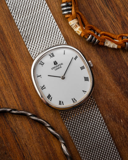 Universal Geneve "Ellipse" White Roman dial Ref. 842135 (Cal. 1-42)