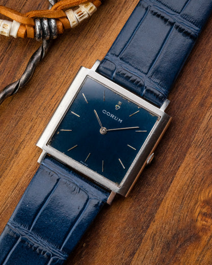 Corum Peseux Square Blue dial Ref. 57155 (Cal. 7001)