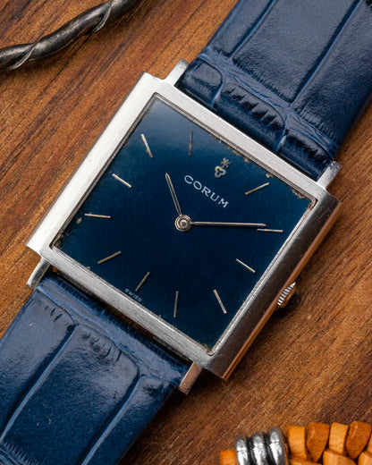 Corum Peseux Square Blue dial Ref. 57155 (Cal. 7001)